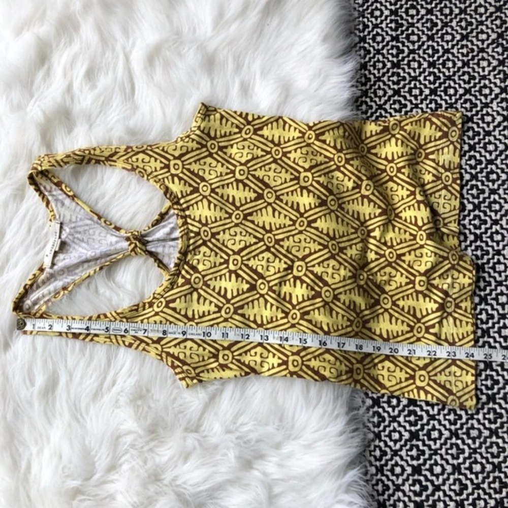 Forever 21 Yellow Brown Racerback Tribal Top - Picture 5 of 5